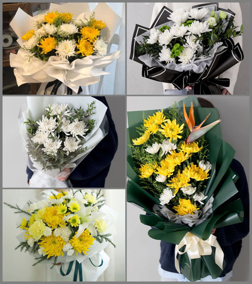 山东青岛莱西市梅花山街道茂芝场村白事花束代送
